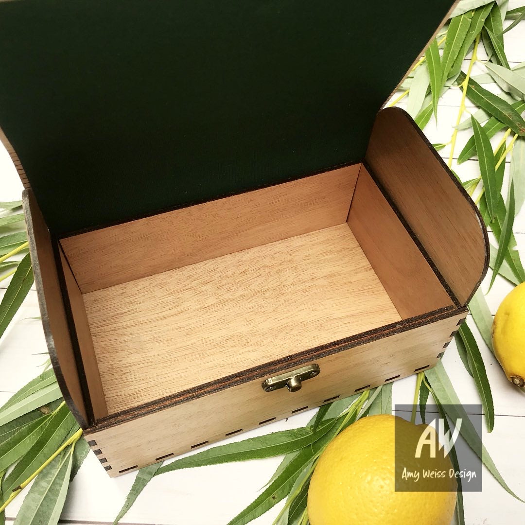 Wooden Laser Cut Etrog Box