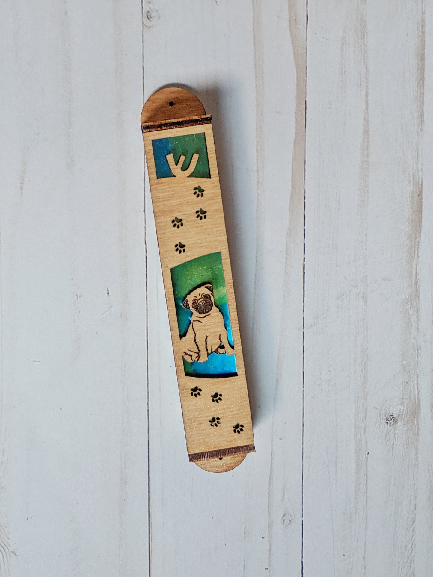 Pug Dog Mezuzah - 1 inch // Housewarming // Baby Gift