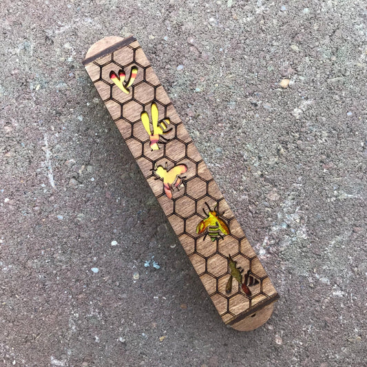 Beehive Wooden Mezuzah - 1 inch
