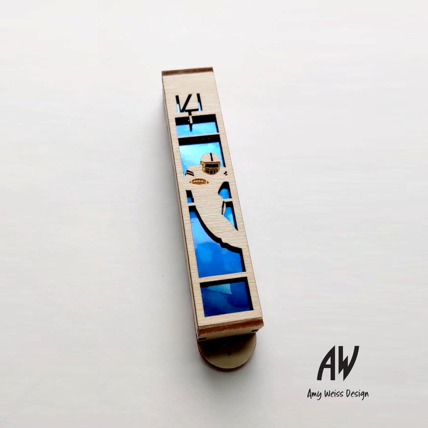 Football Mezuzah - 1 inch // Birthday Gift // Baby Shower