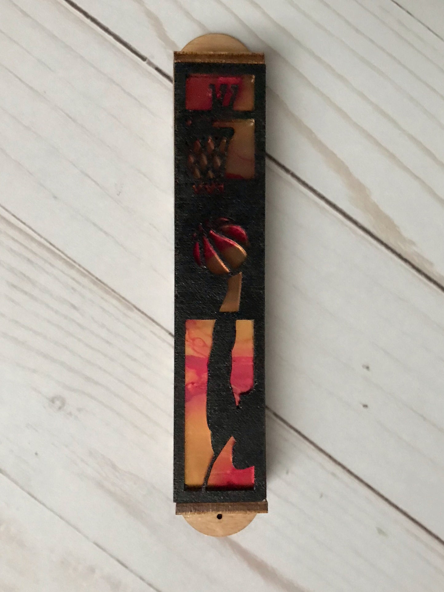 basketball mezuzah - 1 inch // Birthday Gift // Baby Shower