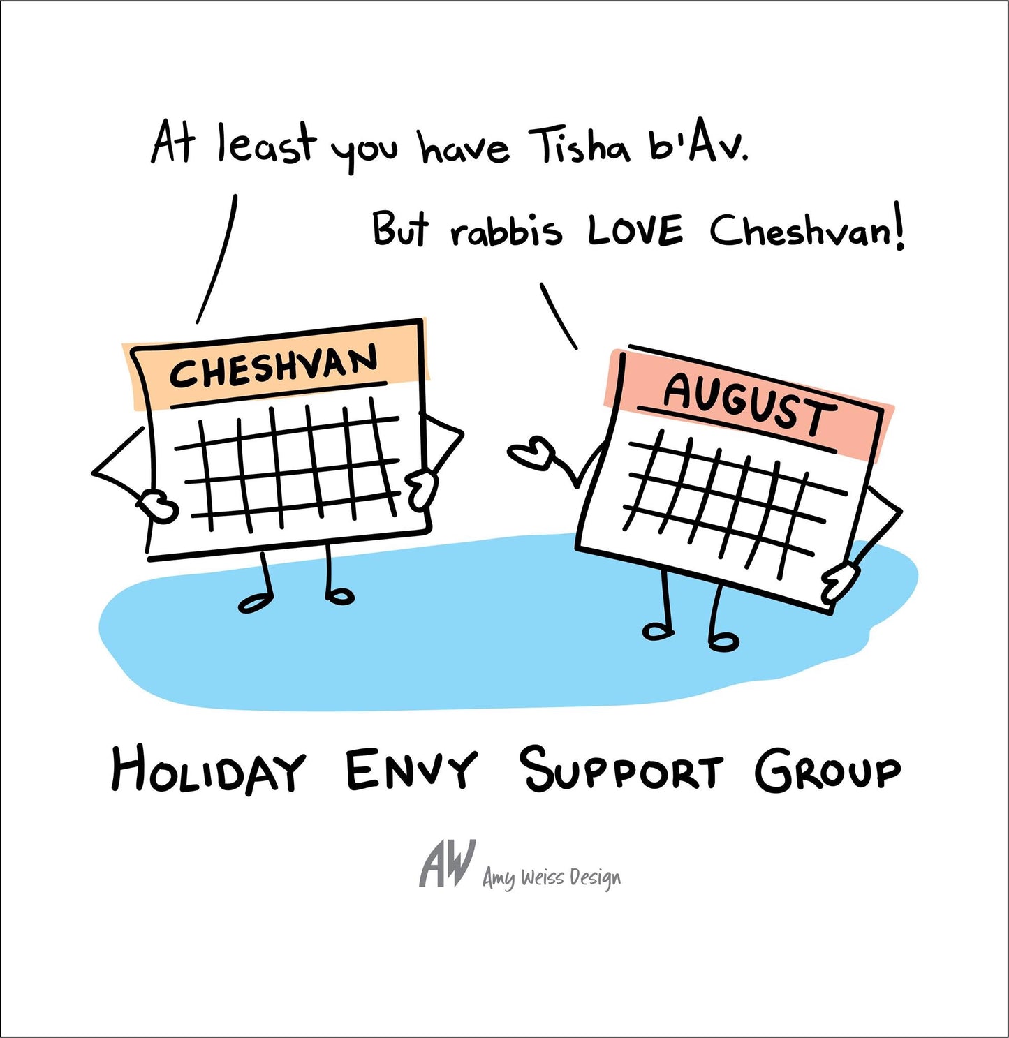 Holiday Envy Support Group Greeting Card
