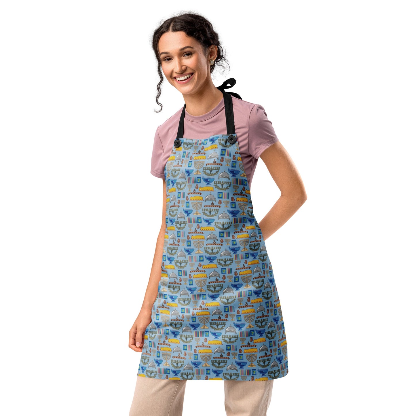 Hanukah Pattern Apron
